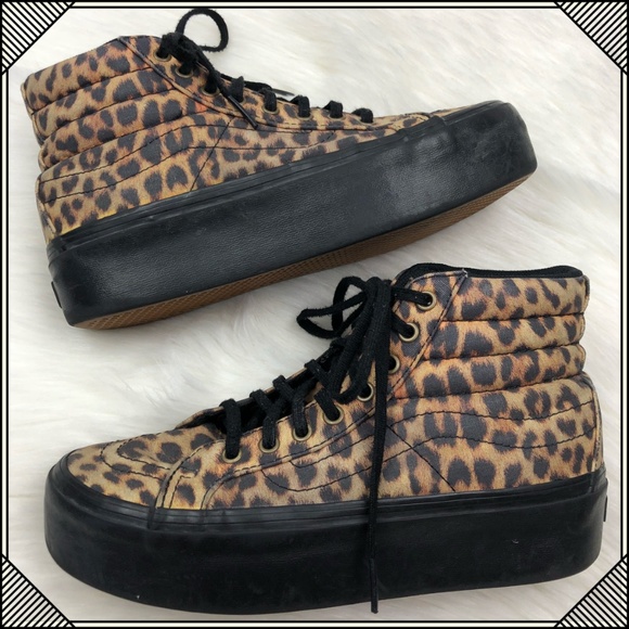leopard print vans platform